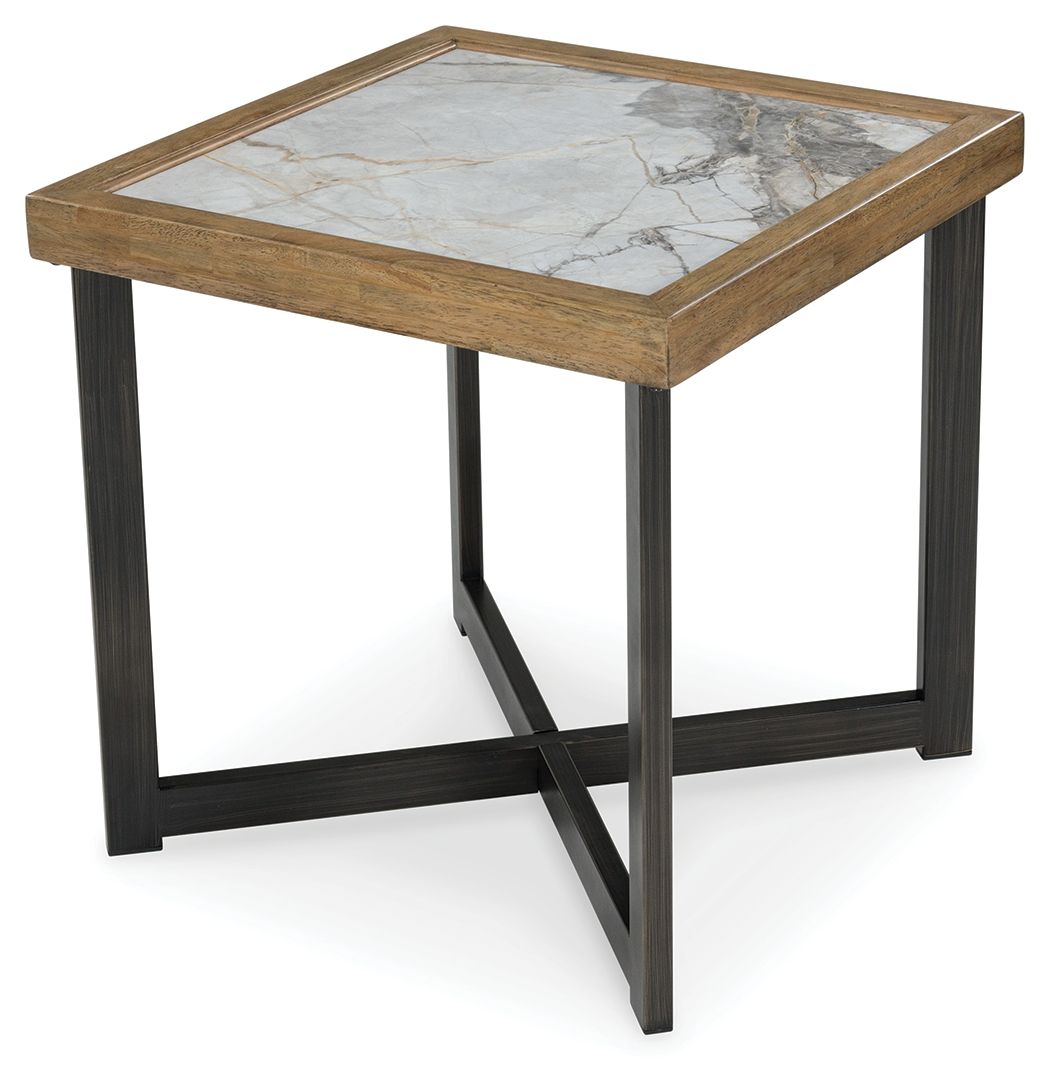 Montia - Square End Table - Multi - R&R Furniture Gallery (Fountain Valley, CA)