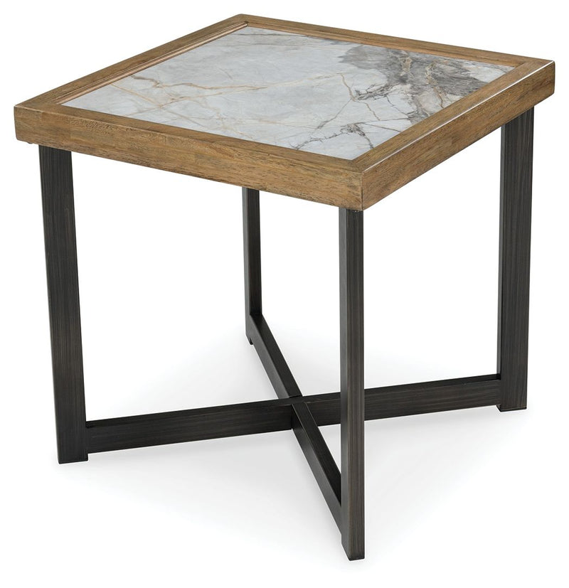 Montia - Square End Table - Multi - R&R Furniture Gallery (Fountain Valley, CA)