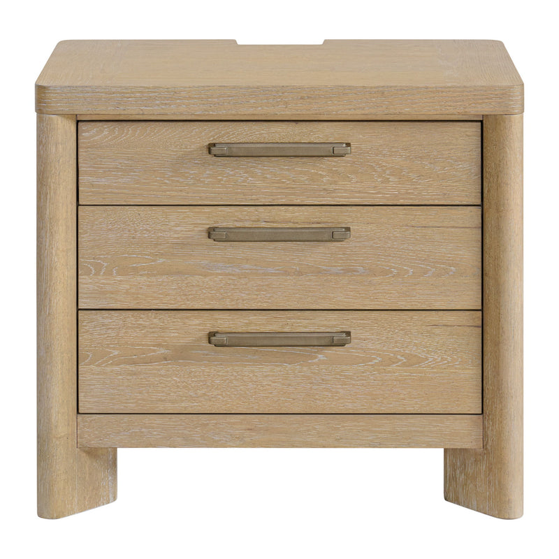 3 Drawer Nightstand - Tan - R&R Furniture Gallery (Fountain Valley, CA)