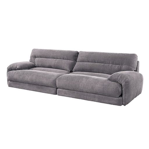 Cadenza - Sofa - Gray Corduroy - R&R Furniture Gallery (Fountain Valley, CA)