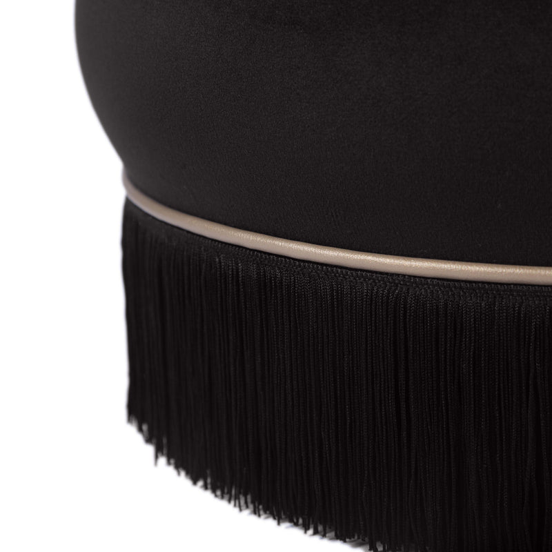 Lakka - Velvet Ottoman - R&R Furniture Gallery (Fountain Valley, CA)