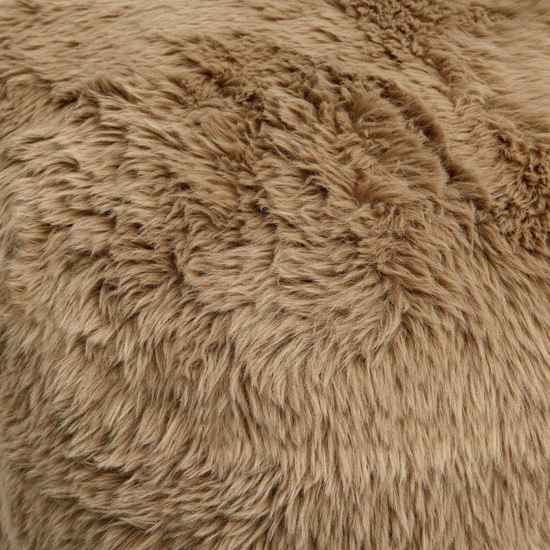 Britt - Vegan Shearling Ottoman - R&R Furniture Gallery (Fountain Valley, CA)