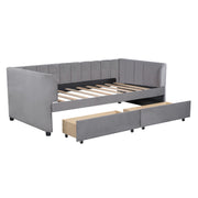 Upholstered Daybed With Ergonomic Design Backrest - R&R Furniture Gallery (Fountain Valley, CA)