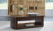 Korestone - Lift Top Cocktail Table - Dark Brown - R&R Furniture Gallery (Fountain Valley, CA)