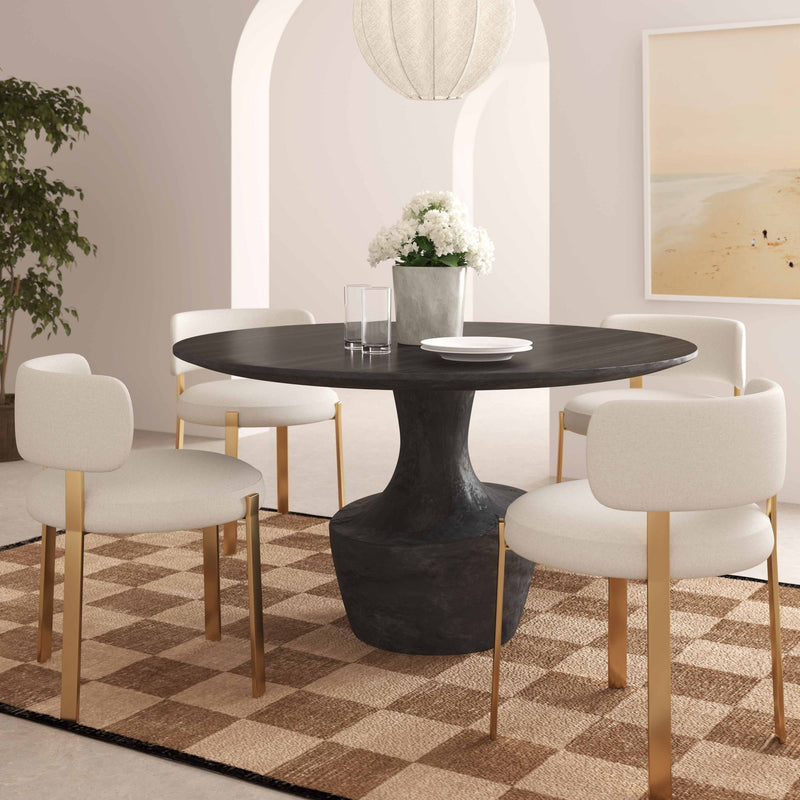 Gevra - Dining Table - Black - R&R Furniture Gallery (Fountain Valley, CA)