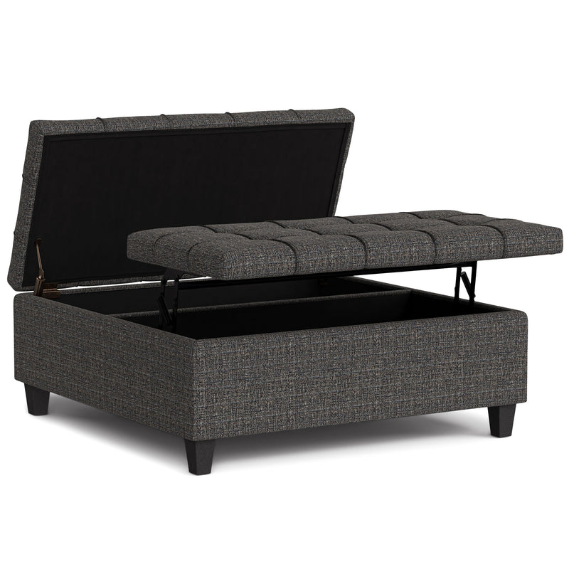 Harrison - Upholstered Coffee Table Storage Ottoman - R&R Furniture Gallery (Fountain Valley, CA)