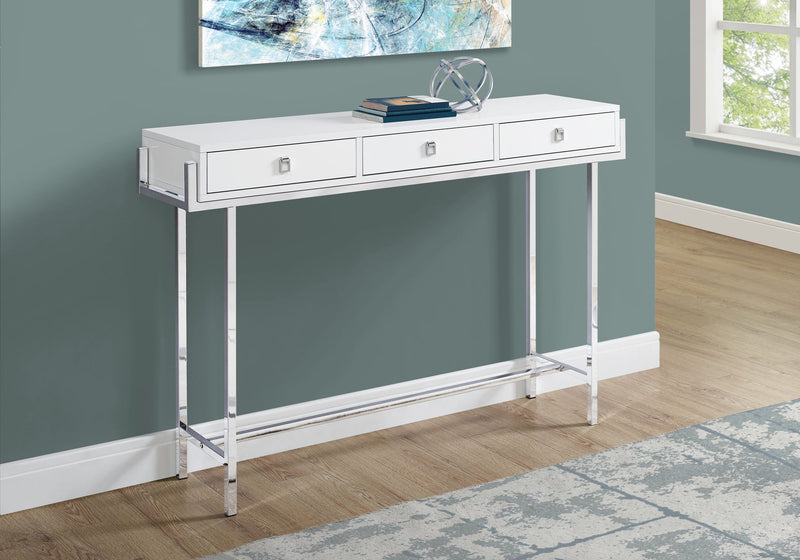 Accent Console Table For Entryway, Storage Drawer, Contemporary & Modern - R&R Furniture Gallery (Fountain Valley, CA)