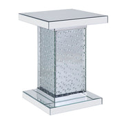 Nysa - 26" End Table - Mirrored & Faux Crystals - R&R Furniture Gallery (Fountain Valley, CA)