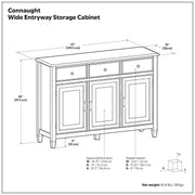 Connaught - Wide Entryway Storage Cabinet - R&R Furniture Gallery (Fountain Valley, CA)