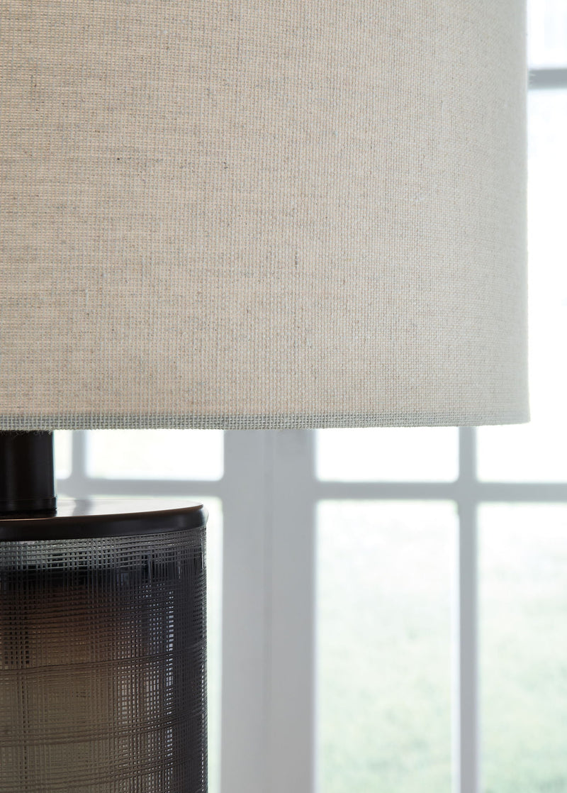 Dingerly - Glass Table Lamp - Brown - R&R Furniture Gallery (Fountain Valley, CA)
