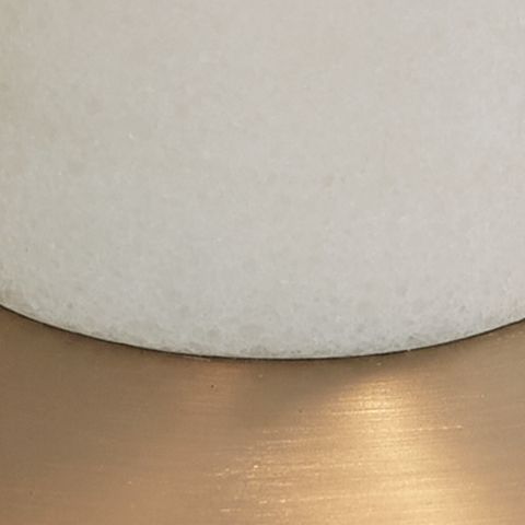 Rowleigh - Marble Desk Lamp - Gold Finish / White - R&R Furniture Gallery (Fountain Valley, CA)