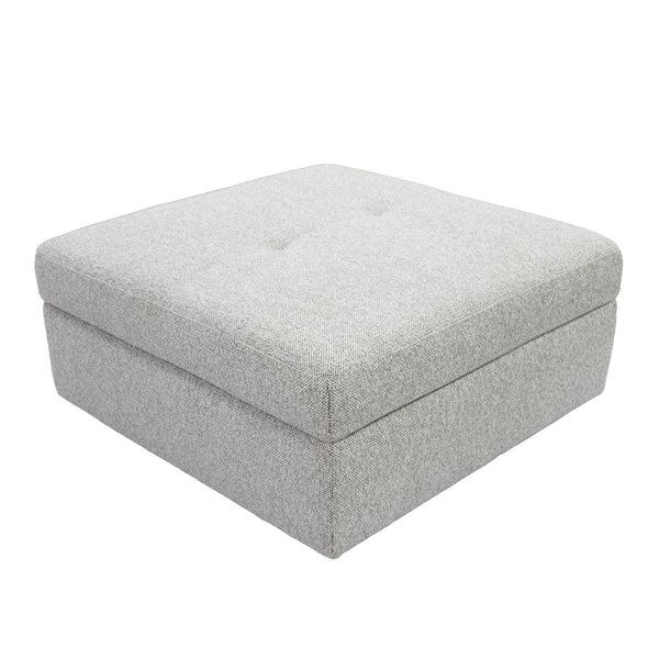 Julianna - Storage Ottoman - Crisp Taupe