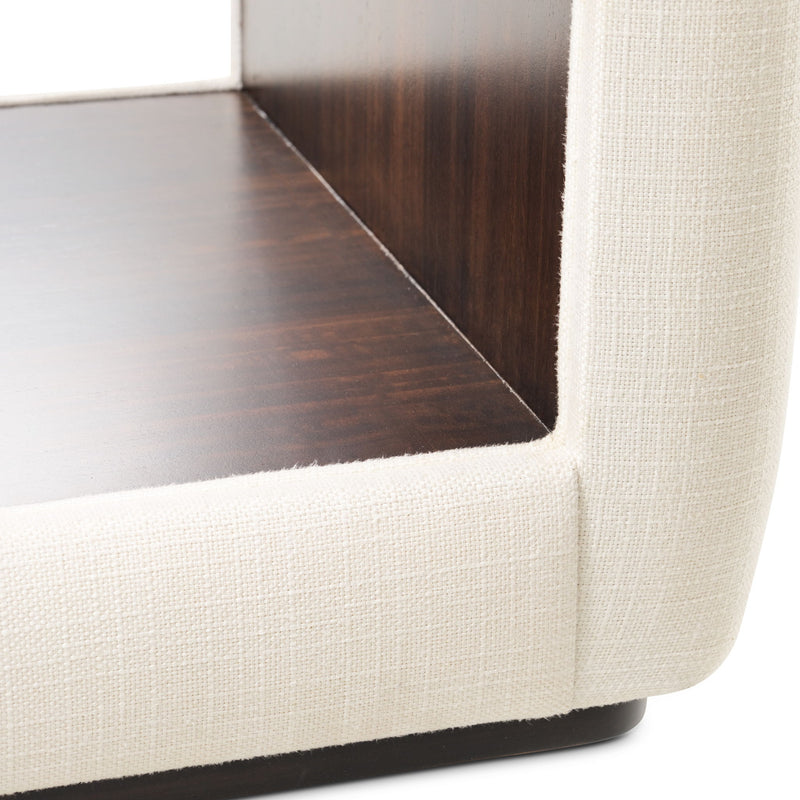 Belmont Place - Vanity Bench - Cream / Espresso - R&R Furniture Gallery (Fountain Valley, CA)