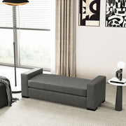 Ottoman With Unique Armrest Design For Living Spaces - R&R Furniture Gallery (Fountain Valley, CA)