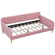 Modern Dreamland upholstered daybed with plush fabric, clean lines, and a sleek design, perfect for contemporary living spaces.