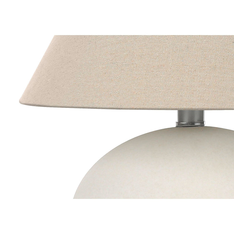 Lighting, Table Lamp Contemporary - Cream - R&R Furniture Gallery (Fountain Valley, CA)