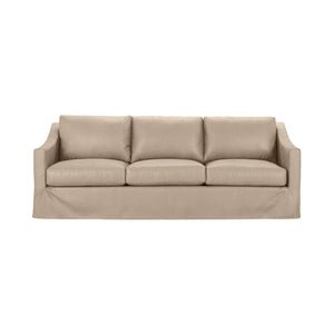Classic Home Kipton upholstered stationary sofa with plush fabric and cushioned backrest in a modern living room setting.