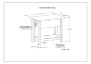 Monroe - Handcrafted Side Table - R&R Furniture Gallery (Fountain Valley, CA)