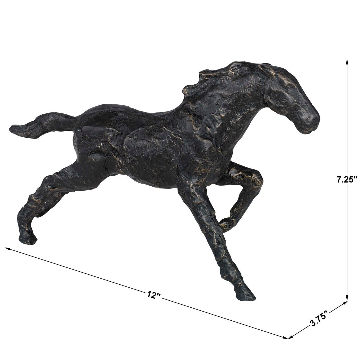 Stampede - Metal Wall Sculpture - Bronze