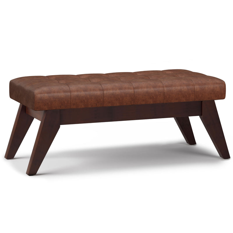 Draper - Upholstered Mid Century Tufted Ottoman Bench - R&R Furniture Gallery (Fountain Valley, CA)