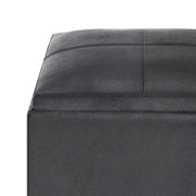 Rockwood - Upholstered Cube Storage Ottoman With Tray - R&R Furniture Gallery (Fountain Valley, CA)