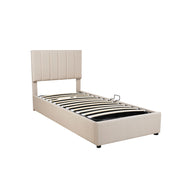 Upholstered Platform Bed With A Hydraulic Storage System - R&R Furniture Gallery (Fountain Valley, CA)