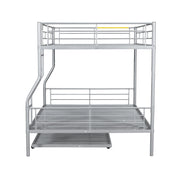 Steel construction bunk bed by DreamHaus with sturdy frame and safety rails, designed for space-saving sleeping arrangements.