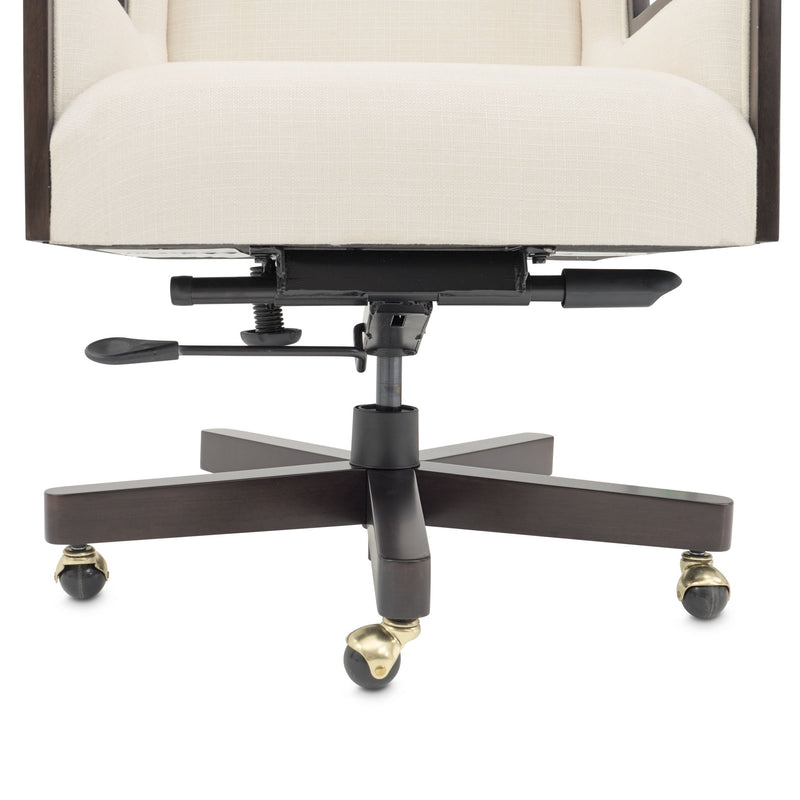 Belmont Place - Swivel Desk Chair - Espresso / Cream