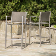 Outdoor Rust Proof Aluminum Barstools (Set of 2) - R&R Furniture Gallery (Fountain Valley, CA)