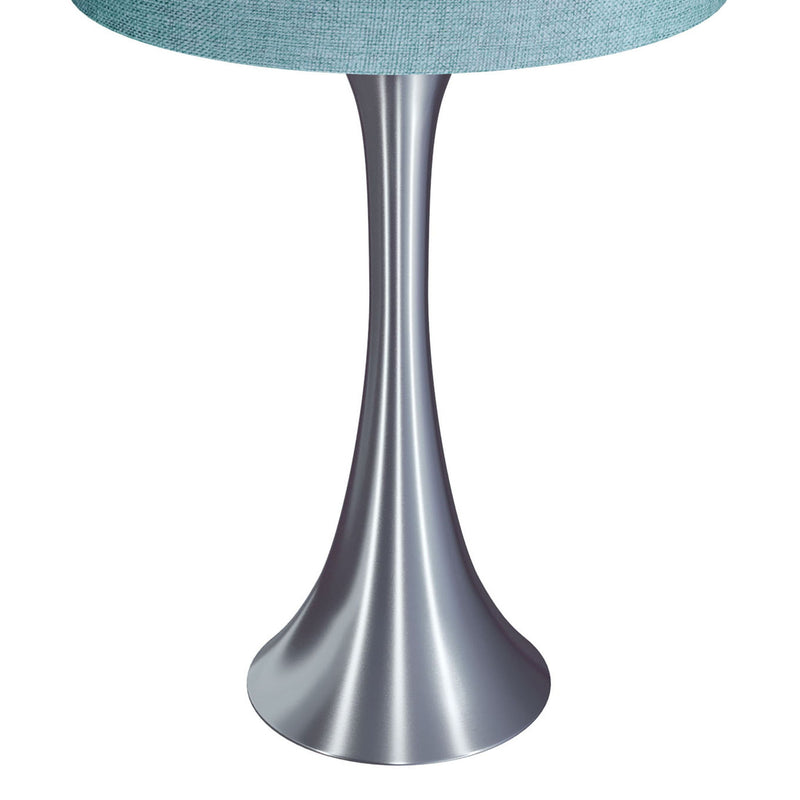 Set of two Lumi Source Lenuxe contemporary semi-gloss table lamps with sleek modern design and cylindrical shades.