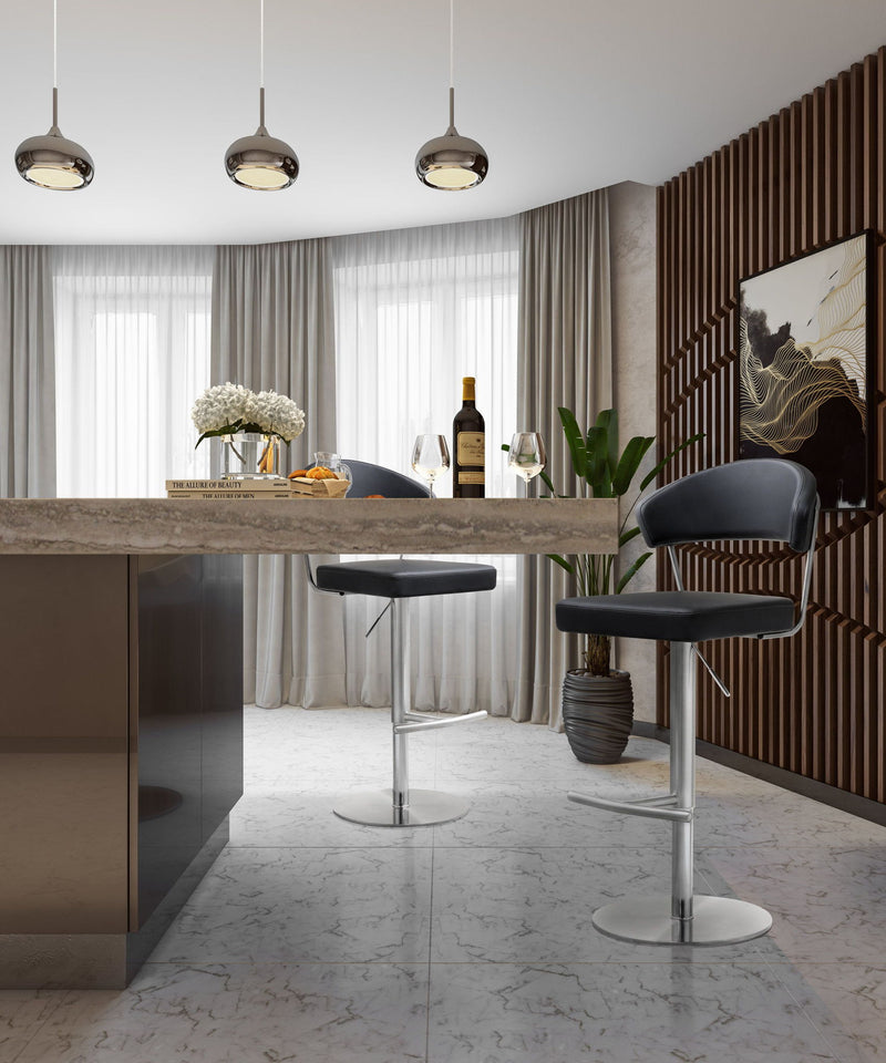 Cosmo - Stainless Steel Barstool - R&R Furniture Gallery (Fountain Valley, CA)