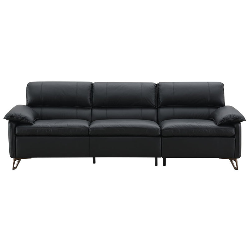 Eilene - Sofa - Black Top Grain Leather - R&R Furniture Gallery (Fountain Valley, CA)