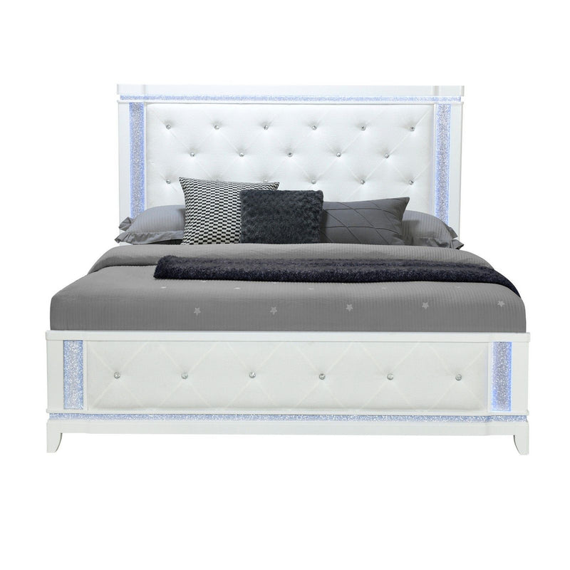 Adalid - Contemporary Bed With LED Lights - R&R Furniture Gallery (Fountain Valley, CA)