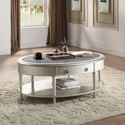 Kasa - Coffee Table - Sintered Stone Top & Champagne - R&R Furniture Gallery (Fountain Valley, CA)