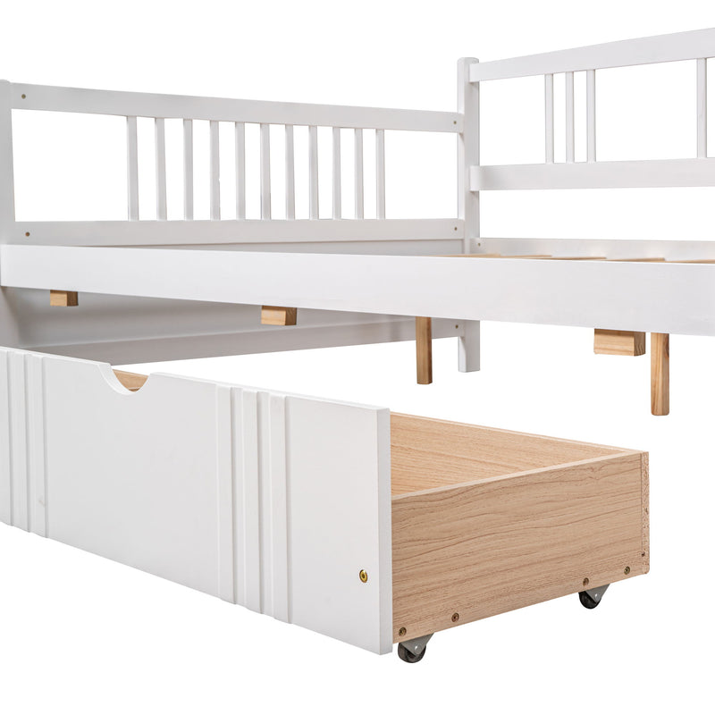 Modern DreamHaus multifunctional daybed with built-in storage drawers in a stylish design, ideal for contemporary bedrooms.