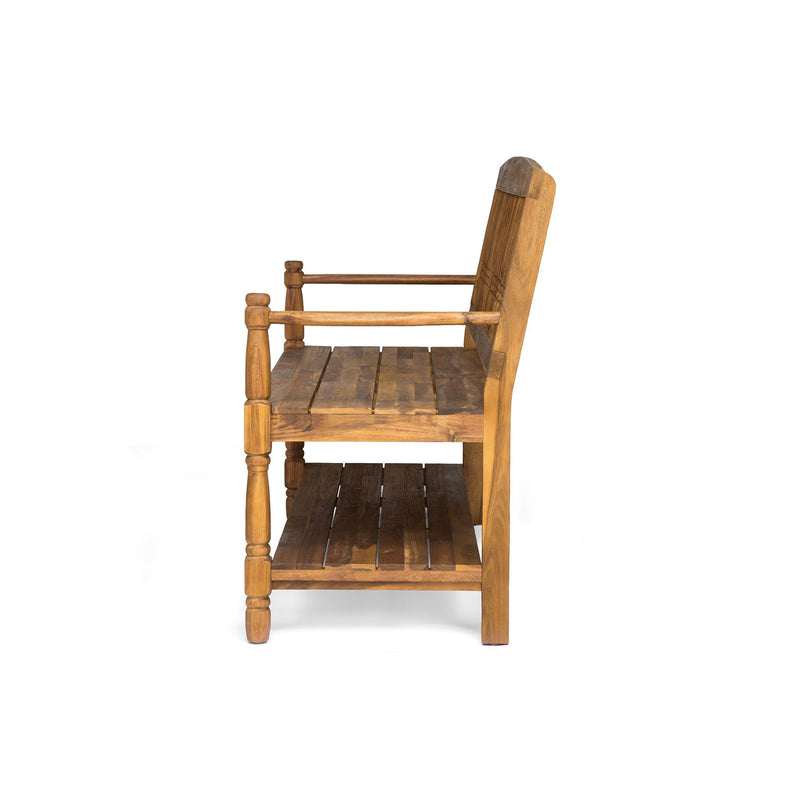 Imperial - Bench With Built In Shelf - R&R Furniture Gallery (Fountain Valley, CA)