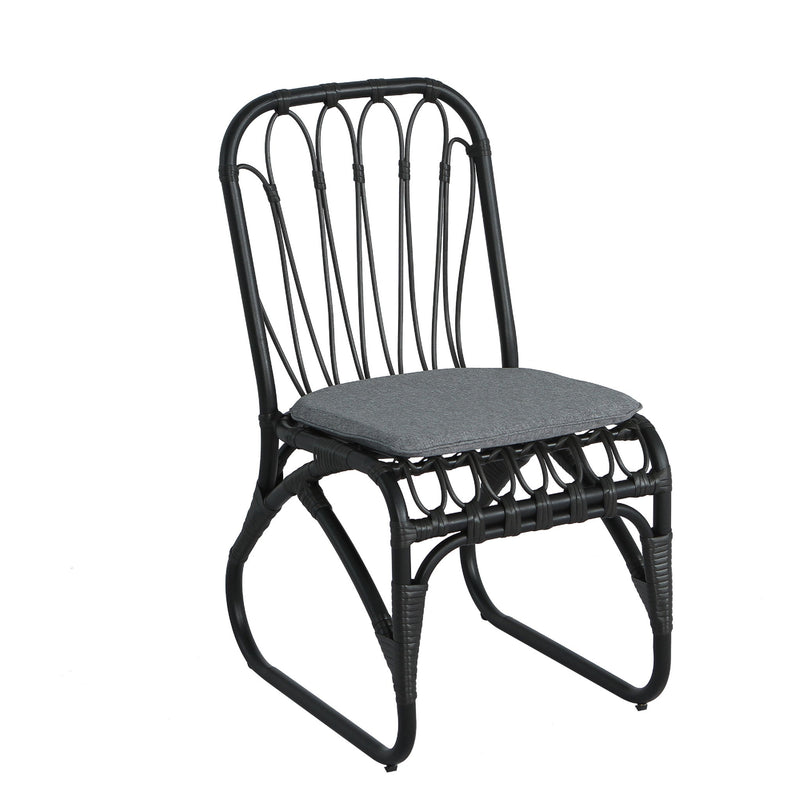 Outdoor Wicker Dining Chairs With Washable Cushion (Set of 2) - R&R Furniture Gallery (Fountain Valley, CA)