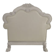 Dresden - Chair With 2 Pillows - Synthetic Leather & Bone White - R&R Furniture Gallery (Fountain Valley, CA)