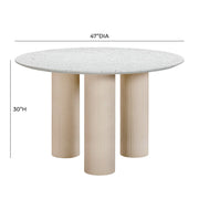 Parcino - Concrete Indoor / Outdoor Dining Table - Terrazzo - R&R Furniture Gallery (Fountain Valley, CA)
