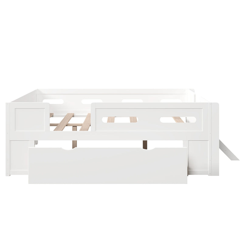Platform Bed With Guardrail And Drawer - R&R Furniture Gallery (Fountain Valley, CA)