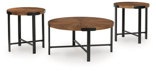 Crosstrail - Occasional Table Set (Set of 3) - Brown - R&R Furniture Gallery (Fountain Valley, CA)