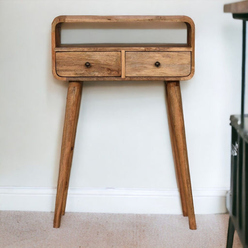 Curved Chestnut Console Table - R&R Furniture Gallery (Fountain Valley, CA)