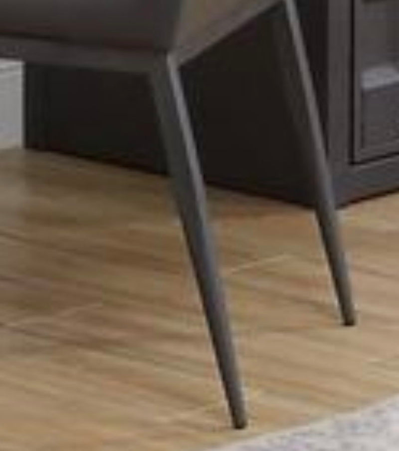Cargo - Synthetic Leather Chair - Gray / Gunmetal
