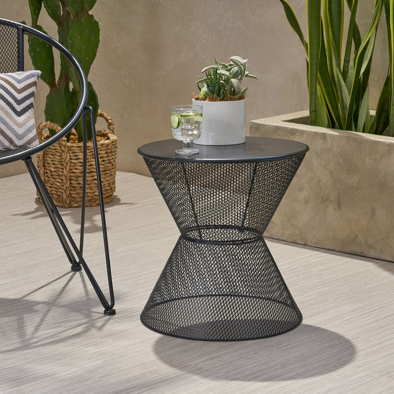Nevada - Contemporary Side Table With Design - R&R Furniture Gallery (Fountain Valley, CA)