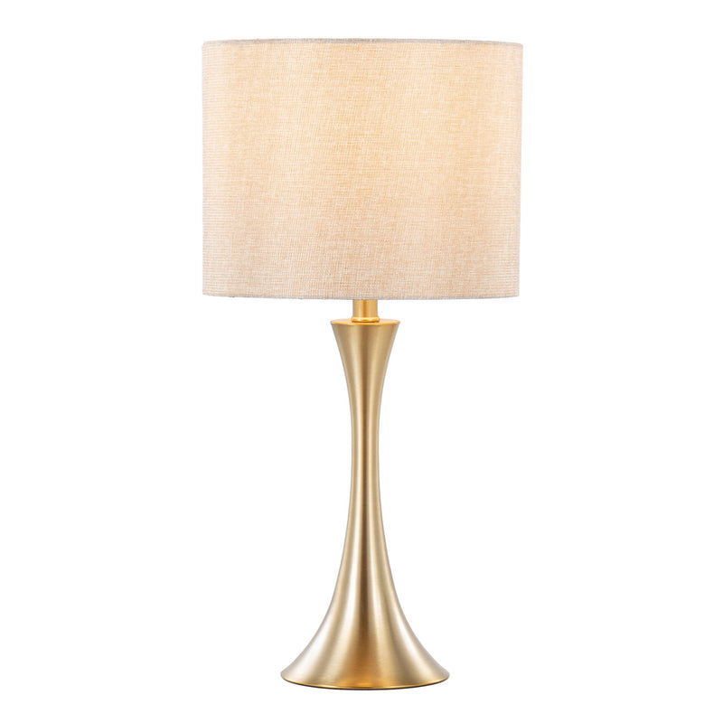 Pair of Lumi Source Lenuxe contemporary modern table lamps in a sleek design, set of 2, with stylish minimalist bases and shades.