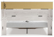 Altyra - King Upholstered Bookcase Bed With Storage - White - R&R Furniture Gallery (Fountain Valley, CA)