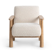 Caprice - Accent Chair - Light Beige / Natural - R&R Furniture Gallery (Fountain Valley, CA)