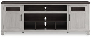 Darborn - XL TV Stand W/Fireplace Option - Gray / Brown - R&R Furniture Gallery (Fountain Valley, CA)