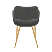 Set of two Lumi Source Margarite contemporary dining chairs with sleek, versatile design and modern upholstery.