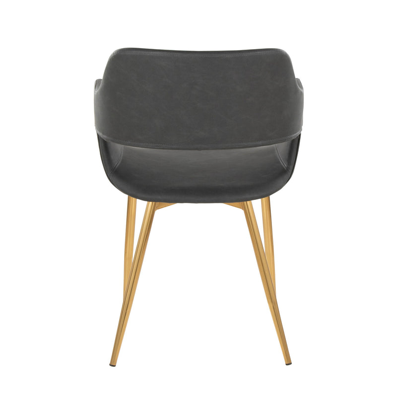Set of two Lumi Source Margarite contemporary dining chairs with sleek, versatile design and modern upholstery.